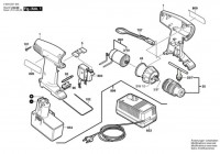 Bosch 0 603 937 403 Psr 14,4 Ve Cordless Screw Driver 14.4 V / Eu Spare Parts